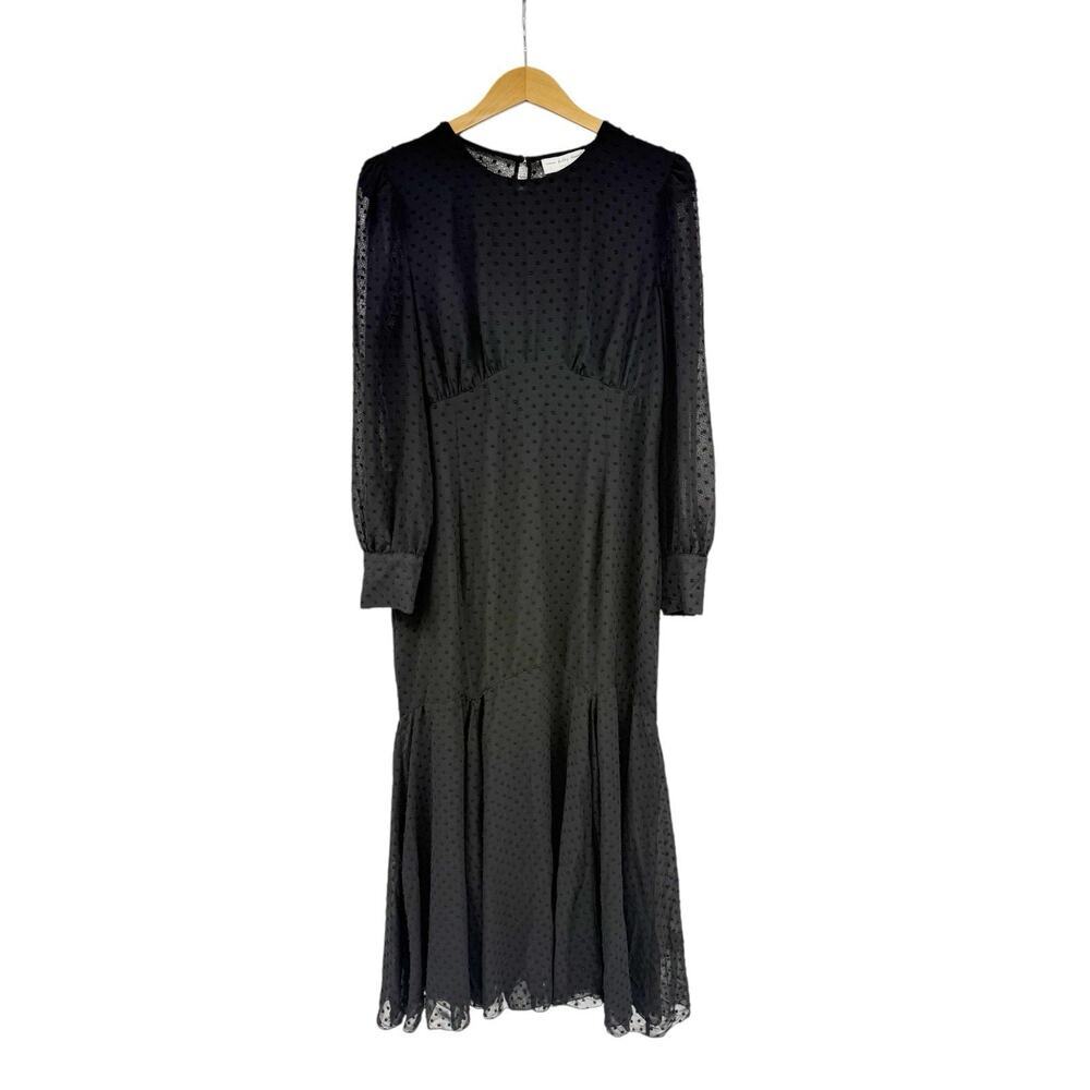 Never Fully Dressed Black Long Sleeve Maxi Dress